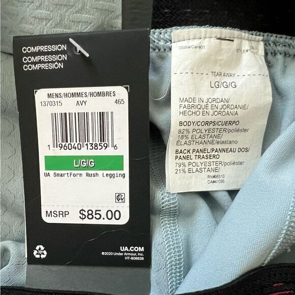 Under Armour UA RUSH SmartForm Gray Leggings - Picture 12 of 12